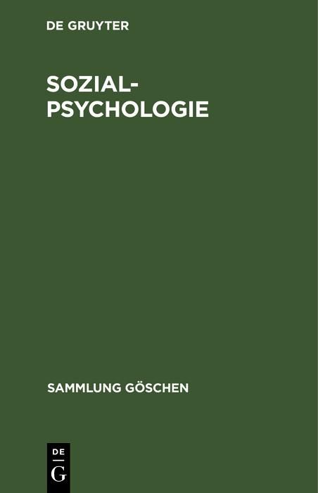 Produktbild: Sozialpsychologie