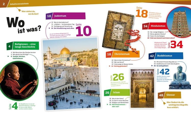 Produktbild: WAS IST WAS Band 105 Religionen. Woran wir glauben