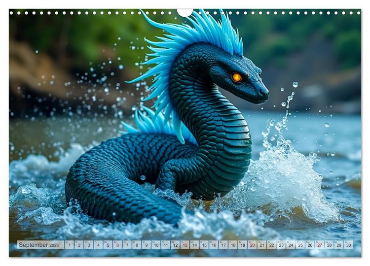 Produktbild: Afrikanische Mythologie - G&ouml;tter, Helden und Monster (Wandkalender 2026 DIN A3 quer), CALVENDO Monatskalender