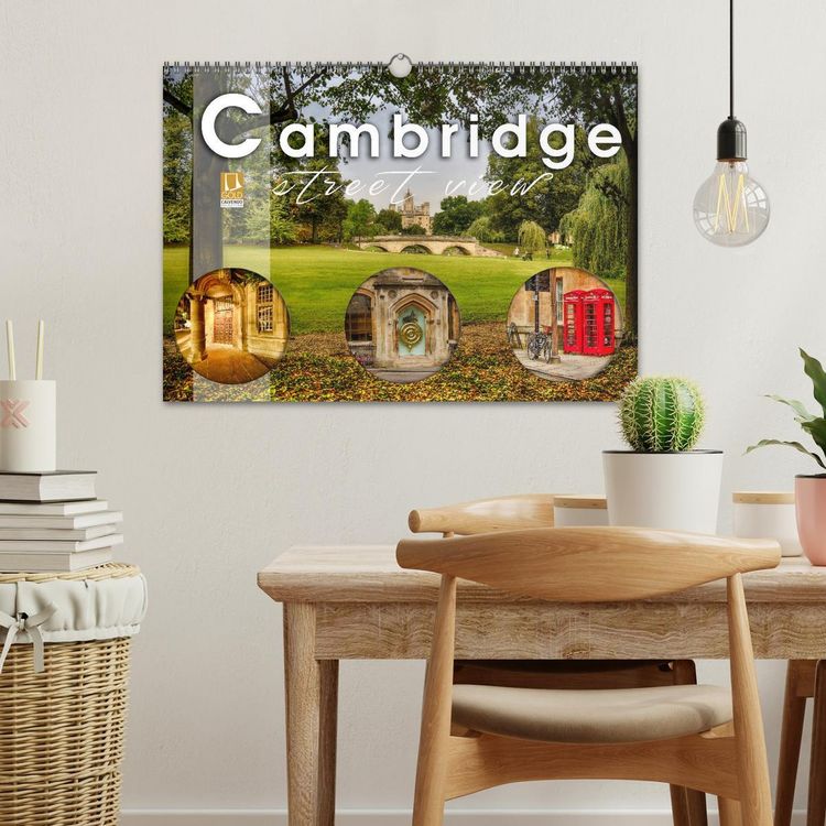 Produktbild: Cambridge street view (Wandkalender 2026 DIN A3 quer), CALVENDO Monatskalender