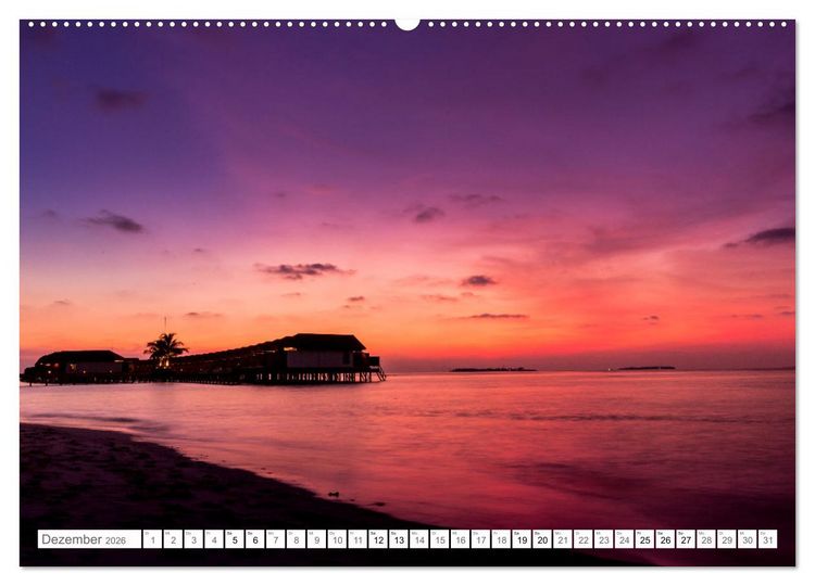 Produktbild: Malediven - Inselparadies im Indischen Ozean (Wandkalender 2026 DIN A2 quer), CALVENDO Monatskalender