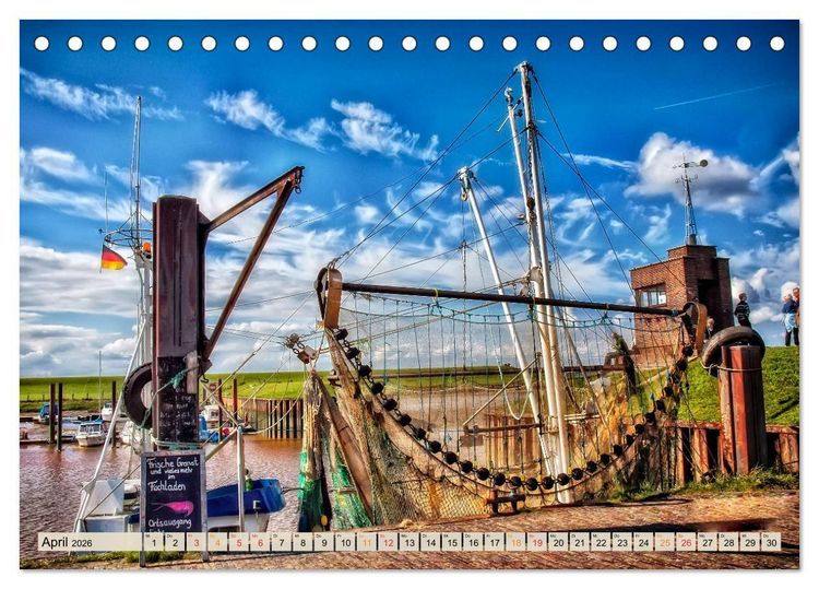 Produktbild: Friesland - Nordseebad Dangast (Tischkalender 2026 DIN A5 quer), CALVENDO Monatskalender