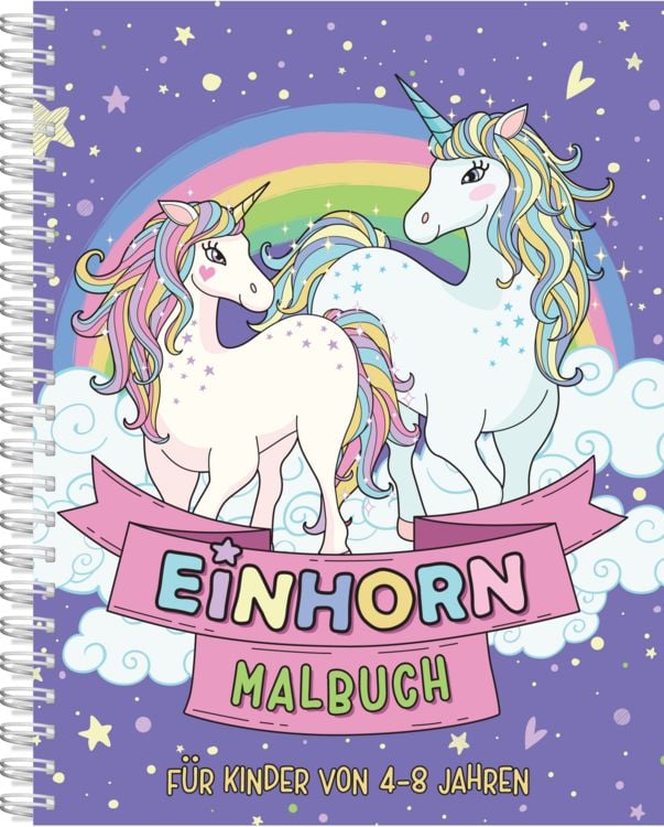 Produktbild: Einhorn-Malbuch f&uuml;r Kinder ab 4 Jahren
