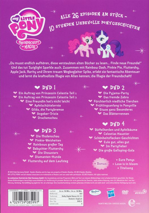 Produktbild: My Little Pony - Galopping Gala - Die komplette 1. Staffel zur TV-Serie [4 DVDs]
