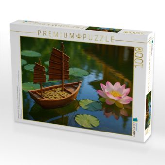 Produktbild: CALVENDO Puzzle Wohlstandsschiff - Erfolg, Chancen und Reichtum im Kommen | 1000 Teile Lege-Gr&ouml;&szlig;e 64x48cm Foto-Puzzle f&uuml;r gl&uuml;ckliche Stunden
