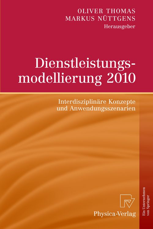 Produktbild: Dienstleistungsmodellierung 2010
