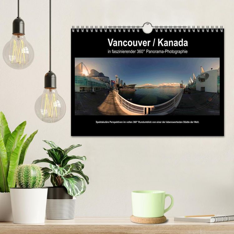Produktbild: Vancouver / Kanada in faszinierender 360&deg; Panorama-Photographie (Wandkalender 2026 DIN A4 quer), CALVENDO Monatskalender