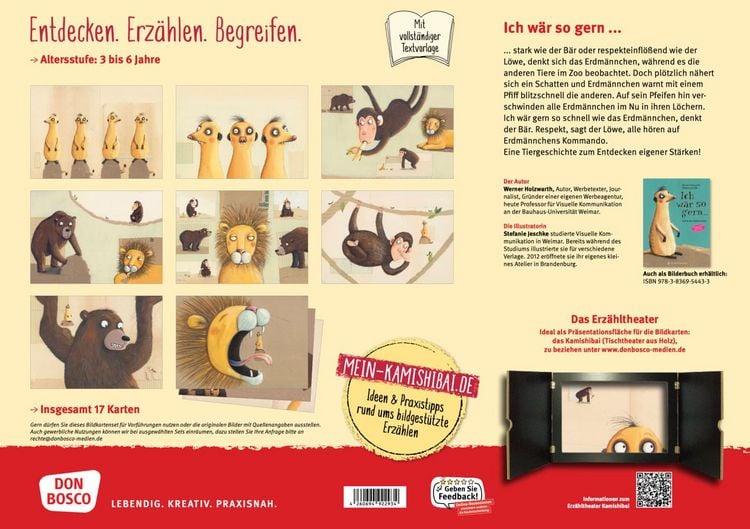 Produktbild: Ich w&auml;r so gern ... dachte das Erdm&auml;nnchen. Kamishibai Bildkartenset