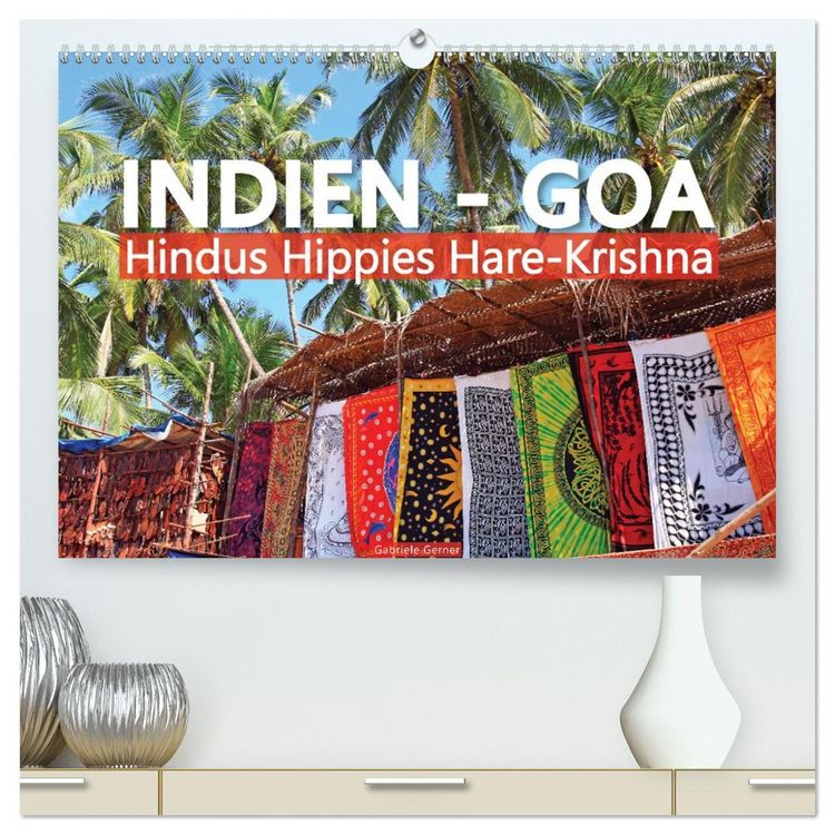 Produktbild: Indien - Goa Hindus Hippies Hare-Krishna (hochwertiger Premium Wandkalender 2026 DIN A2 quer), Kunstdruck in Hochglanz