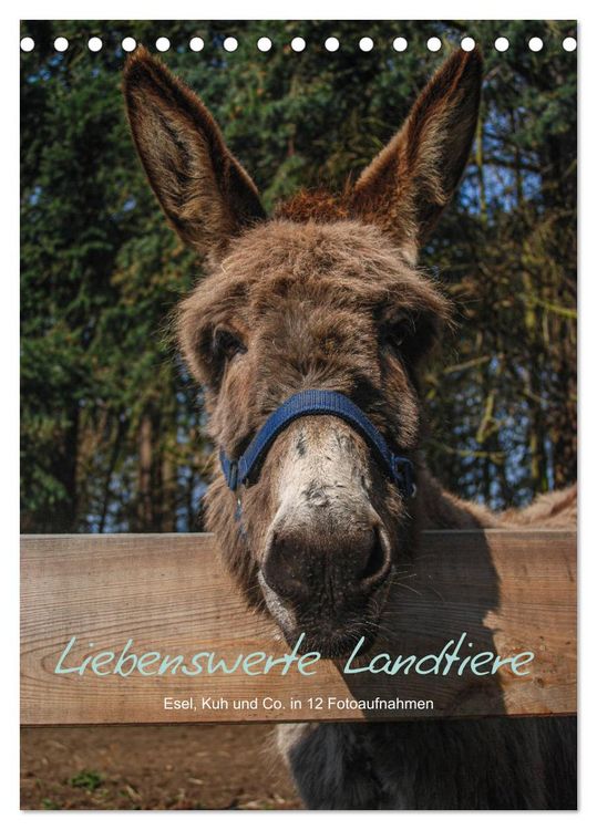 Produktbild: Liebenswerte Landtiere (Tischkalender 2026 DIN A5 hoch), CALVENDO Monatskalender
