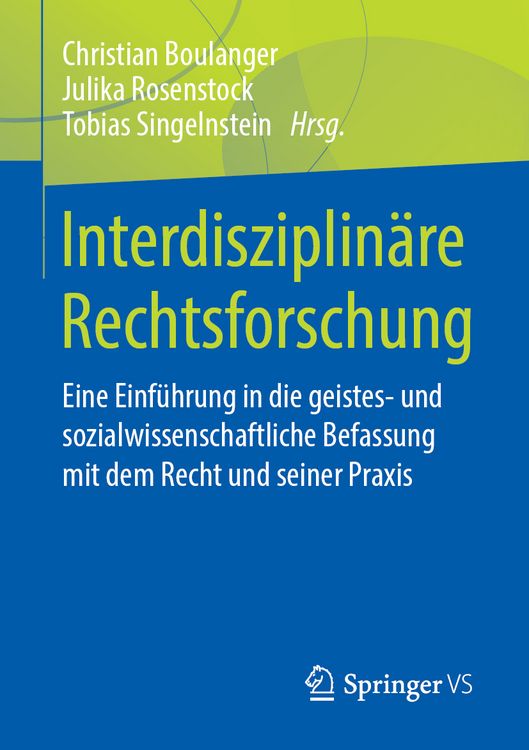 Produktbild: Interdisziplin&auml;re Rechtsforschung