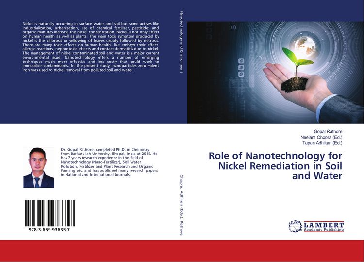 Produktbild: Role of Nanotechnology for Nickel Remediation in Soil and Water