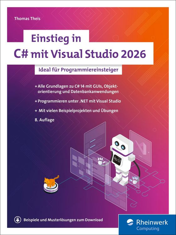 Produktbild: Einstieg in C# mit Visual Studio 2026