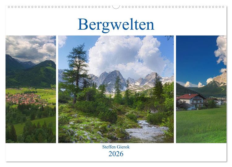 Produktbild: Bergwelten (Wandkalender 2026 DIN A2 quer), CALVENDO Monatskalender