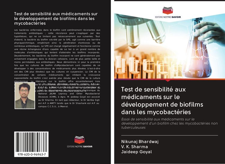 Produktbild: Test de sensibilit&eacute; aux m&eacute;dicaments sur le d&eacute;veloppement de biofilms dans les mycobact&eacute;ries