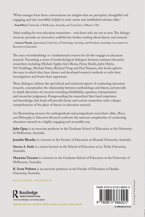 Produktbild: Theory and Philosophy in Education Research