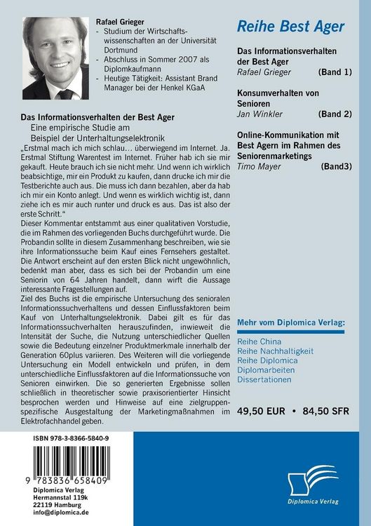 Produktbild: Das Informationsverhalten der Best Ager