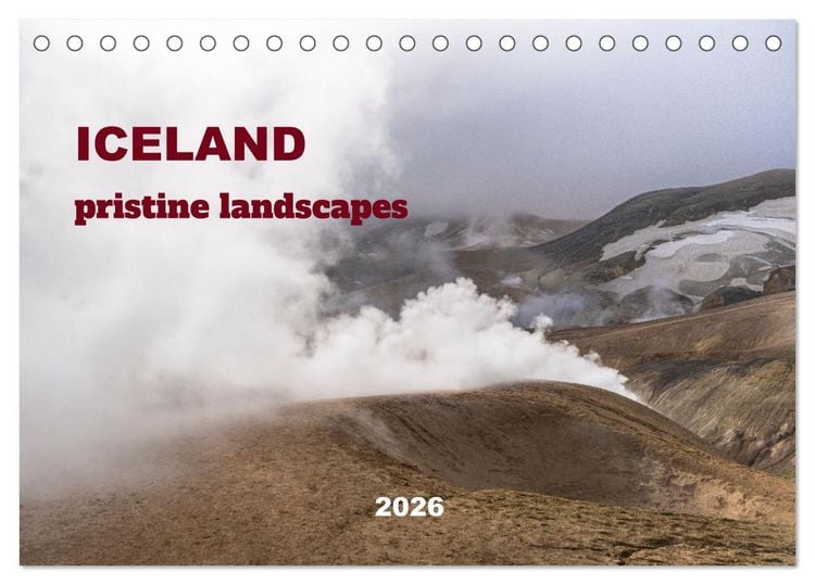 Produktbild: ICELAND pristine landscapes (Desk Calendar 2026 DIN A5 landscape), CALVENDO 12 Month DeskCalendar