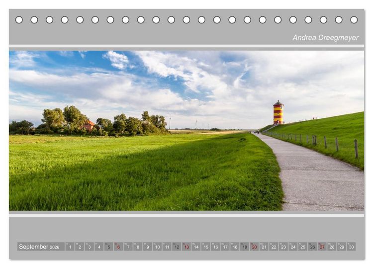 Produktbild: Greetsiel-Panorama (Tischkalender 2026 DIN A5 quer), CALVENDO Monatskalender