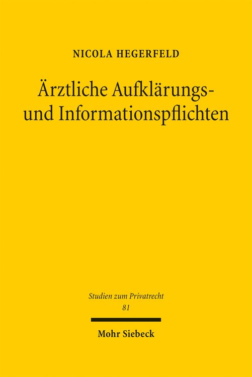 Produktbild: &Auml;rztliche Aufkl&auml;rungs- und Informationspflichten