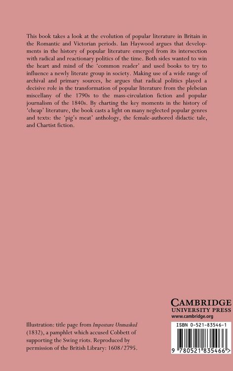 Produktbild: The Revolution in Popular Literature