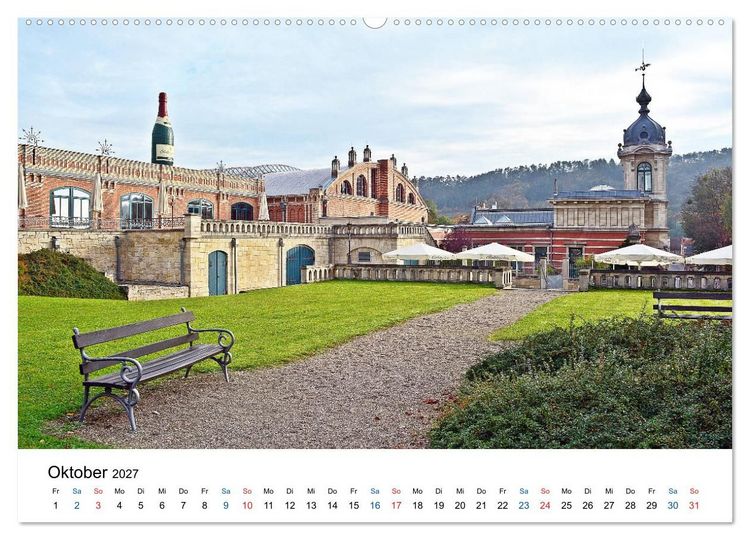 Produktbild: Freyburg an der Unstrut (hochwertiger Premium Wandkalender 2027 DIN A2 quer), Kunstdruck in Hochglanz