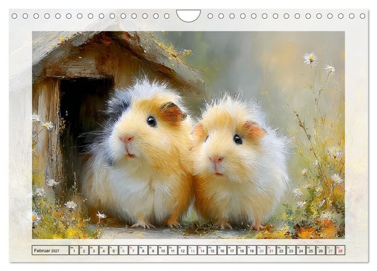 Produktbild: Meerschweinchen. Bezauberndes Gartengl&uuml;ck (Wandkalender 2027 DIN A4 quer), CALVENDO Monatskalender