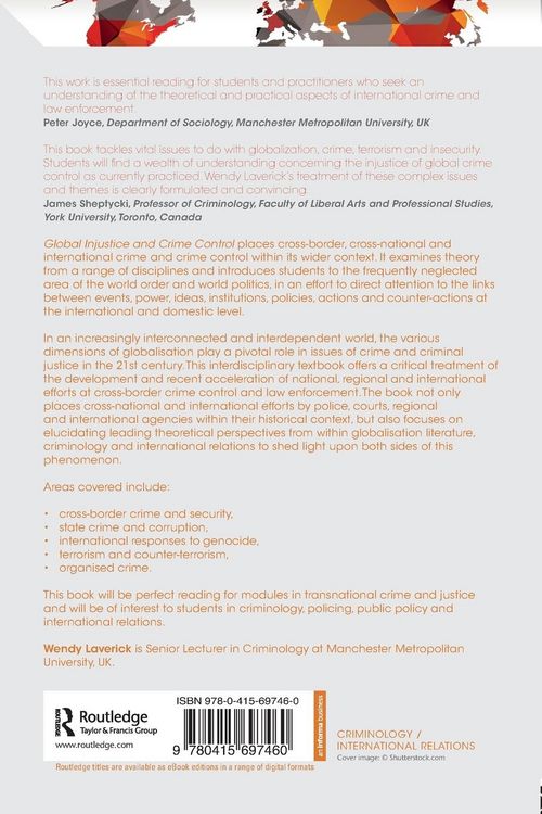 Produktbild: Global Injustice and Crime Control