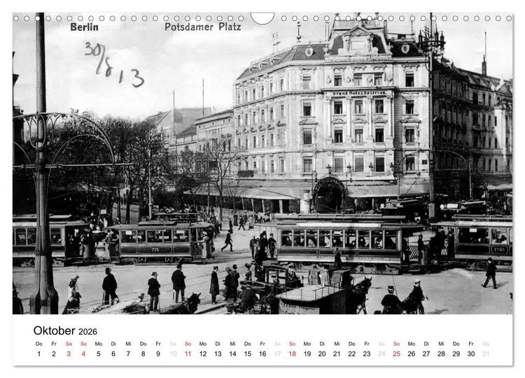 Produktbild: Gr&uuml;&szlig;e aus dem alten Berlin (Wandkalender 2026 DIN A3 quer), CALVENDO Monatskalender