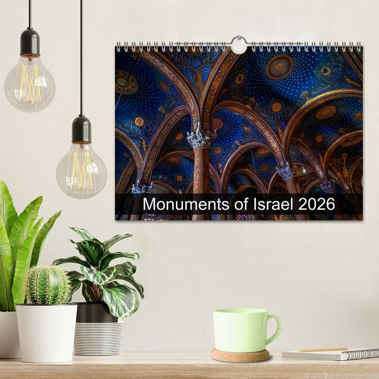 Produktbild: Monuments of Israel 2026 (Wall Calendar 2026 DIN A4 landscape), CALVENDO 12 Month Wall Calendar