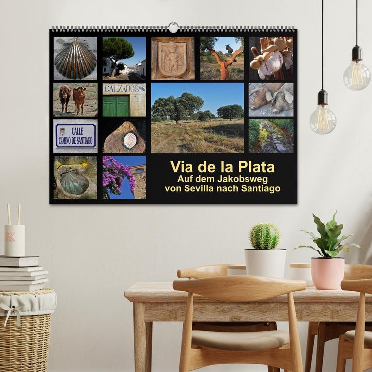 Produktbild: Via de la Plata - auf dem Jakobsweg von Sevilla nach Santiago (Wandkalender 2026 DIN A2 quer), CALVENDO Monatskalender