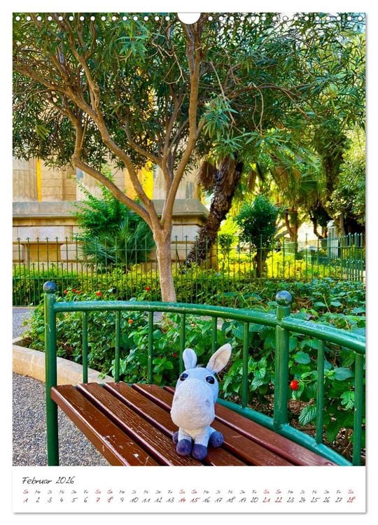 Produktbild: Schorschi auf Reisen ein kleiner Esel unterwegs auf der Insel Malta (Wandkalender 2026 DIN A3 hoch), CALVENDO Monatskalender