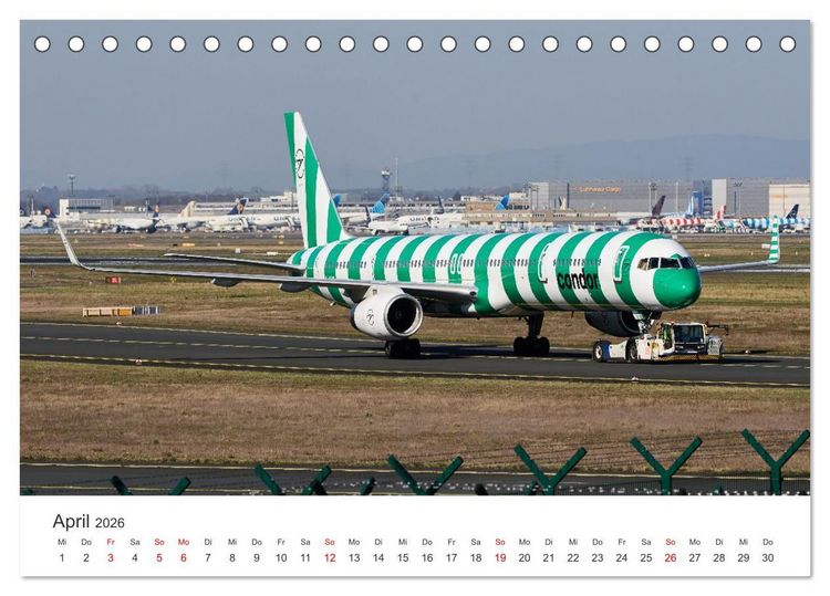 Produktbild: Frankfurt Airport - EDDF (Tischkalender 2026 DIN A5 quer), CALVENDO Monatskalender