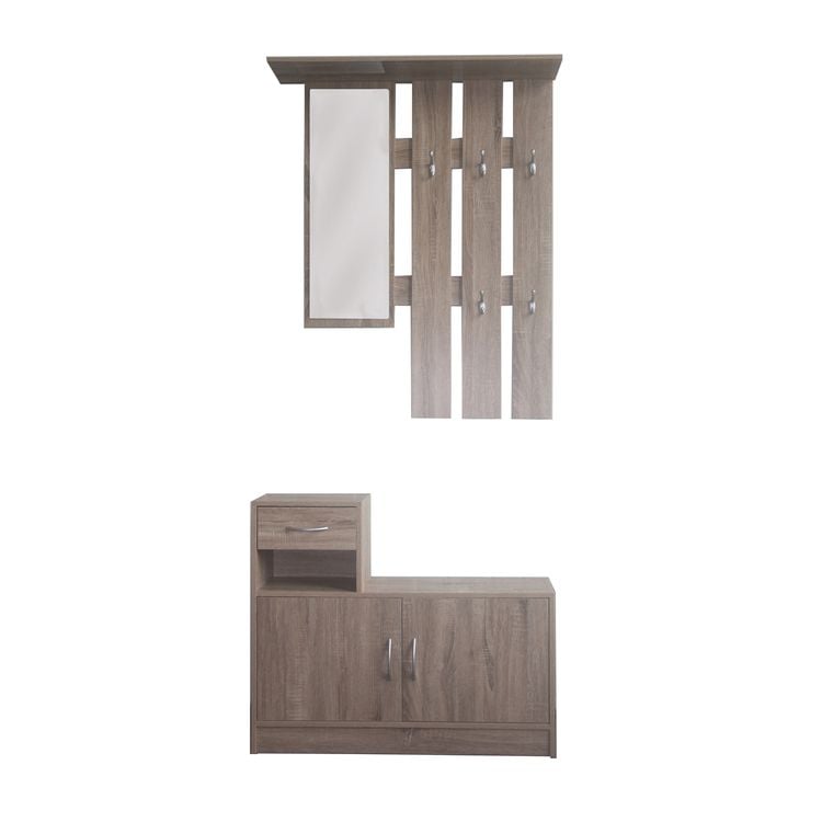 Produktbild: HTI-Living Garderobenpaneel mit Schuhschrank Thekla Sonoma
