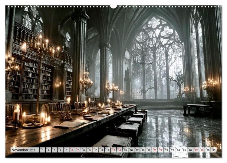 Produktbild: Geheime Bibliotheken der alten Welt (Wandkalender 2027 DIN A2 quer), CALVENDO Monatskalender