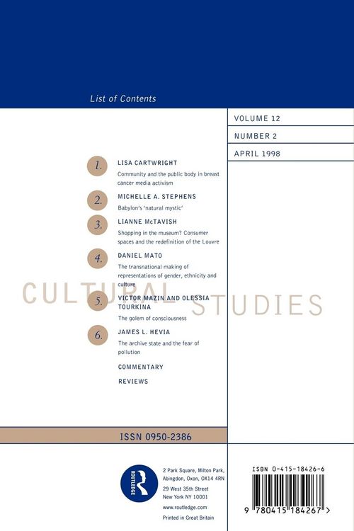 Produktbild: Cultural Studies