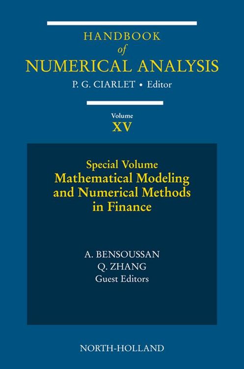 Produktbild: Mathematical Modelling and Numerical Methods in Finance