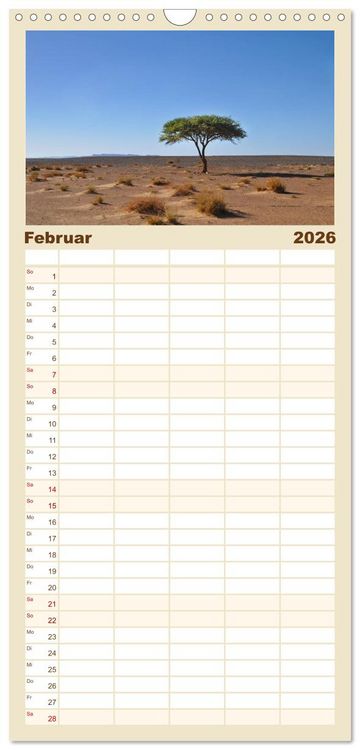 Produktbild: Familienplaner 2026 - Erlebe mit mir das traumhafte Marokko mit 5 Spalten (Wandkalender, 21 x 45 cm) CALVENDO