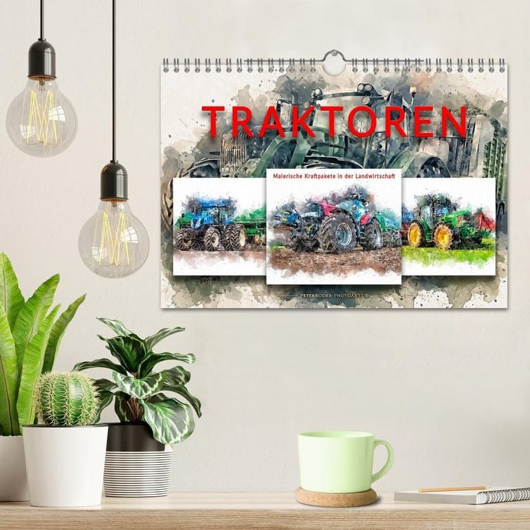 Produktbild: Traktoren - malerische Kraftpakete in der Landwirtschaft (Wandkalender 2026 DIN A4 quer), CALVENDO Monatskalender