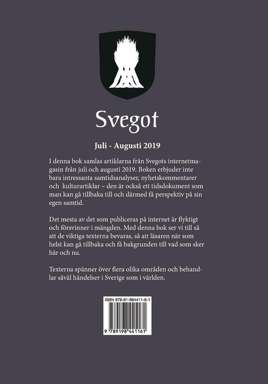 Produktbild: Svegot, Juli - Augusti 2019