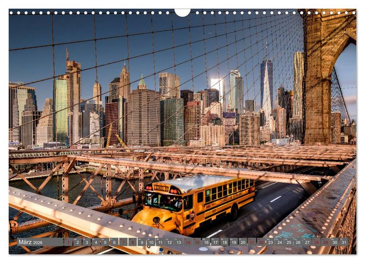 Produktbild: New York City Vibes (Wandkalender 2026 DIN A3 quer), CALVENDO Monatskalender