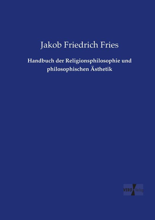 Produktbild: Handbuch der Religionsphilosophie und philosophischen &Auml;sthetik
