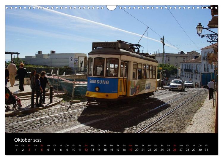 Produktbild: Mit der Tram durch Lissabon (Wandkalender 2025 DIN A3 quer), CALVENDO Monatskalender