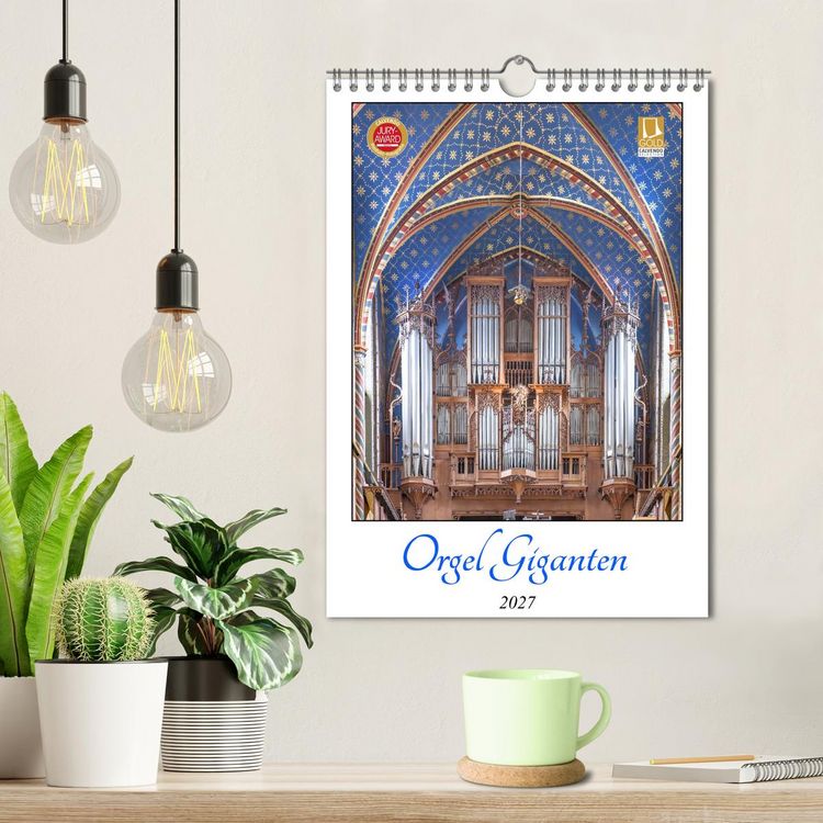 Produktbild: Orgel Giganten (Wandkalender 2027 DIN A4 hoch), CALVENDO Monatskalender