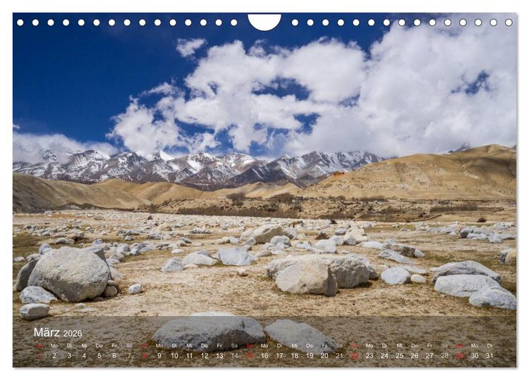 Produktbild: Faszinierende Landschaften der Welt: K&ouml;nigreich Mustang (Wandkalender 2026 DIN A4 quer), CALVENDO Monatskalender
