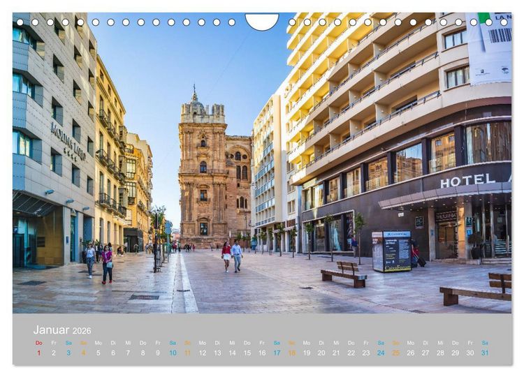 Produktbild: Malaga - andalusische Mittelmeerk&uuml;ste (Wandkalender 2026 DIN A4 quer), CALVENDO Monatskalender