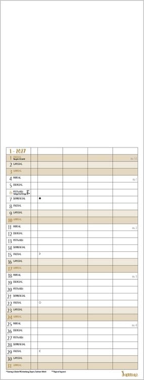 Produktbild: Foto-Malen-Basteln Familientimer gold 2027
