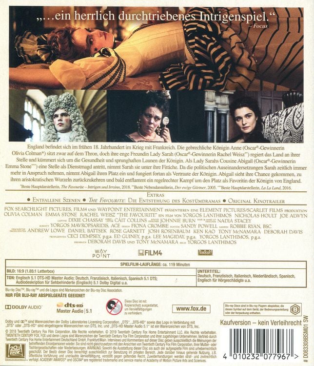 Produktbild: The Favourite - Intrigen und Irrsinn