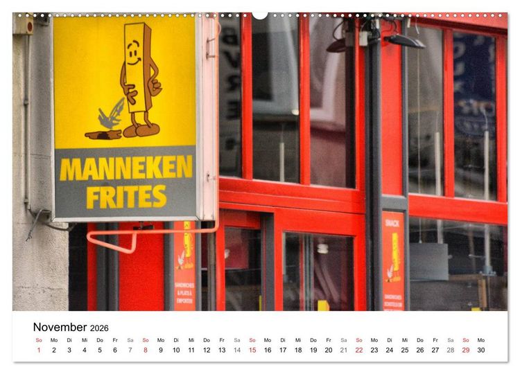 Produktbild: 300mm - Br&uuml;ssel (Wandkalender 2026 DIN A2 quer), CALVENDO Monatskalender
