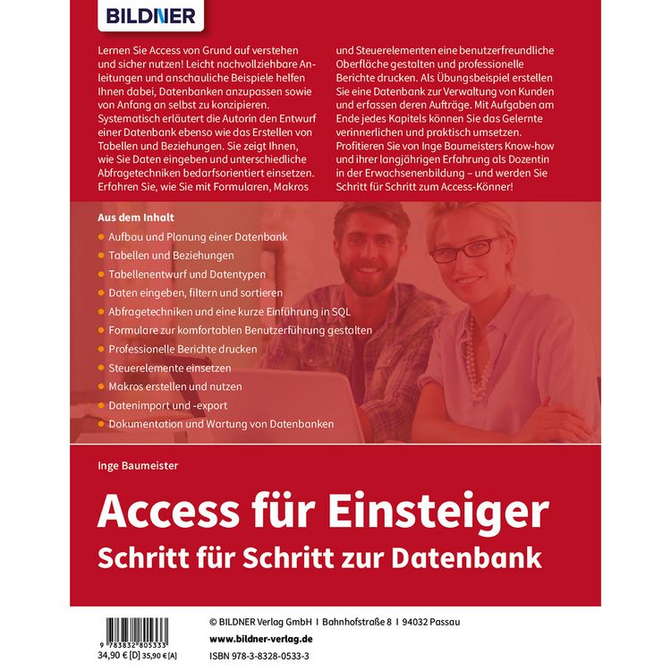 Produktbild: Access f&uuml;r Einsteiger - Schritt f&uuml;r Schritt zur Datenbank